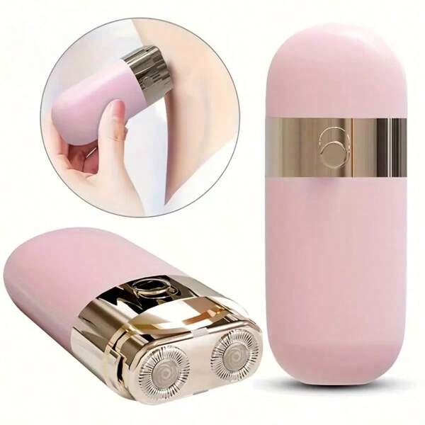 Women's Bikini Trimmer And Electric Shaver - Double Headed Ceramic Blade Design, USB-C Fast Charging, Lithium Ion Battery, Suitable For Bikini, Underarms, Legs, Private Areas - Portable Women's Care Equipment