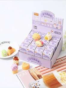 1个最新盲盒慢回弹减压玩具——烘焙饺子，祝你好运礼物 - 颜色随机，完美礼物，生日礼物，理想礼物，惊喜礼物，节日礼物，万圣节礼物，圣诞节礼物，游戏玩家礼物，复活节礼物 - 彩色 - 查看 4