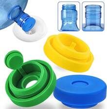 3 And 5 Gallon Jug Cap Reusable,Silicone Gallon Caps 55mm Bottle And Dispensers,Non-Spill 5 Gal Jug Cap Cover, Patented(3 Pack)