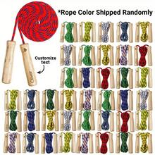 Corda de Pular Personalizada, Corda de Pular com Alça de Madeira Personalizada com Nome, Presente de Exercício de Fitness, Cor da Corda Aleatória