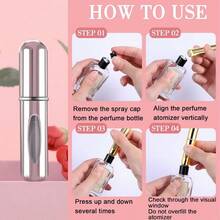 1 Perfume Refillable Bottle Travel Mini Aerosol Spray Refilling Bottle, Suitable For Men And Women, Pocket Dispenser Perfume Spray, 5ml Refillable Leak Proof Travel Perfume Spray, Suitable For Family And Friends Birthday Gifts, Holiday Gifts, Convenient Travel - 金色 - 查看 5