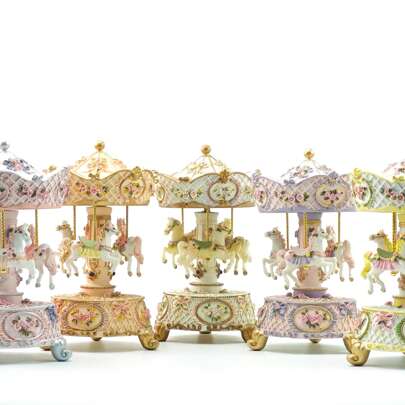 Boîte à musique rotative décorative, article de décoration pour la maison, ornement de chambre, cadeau d'anniversaire