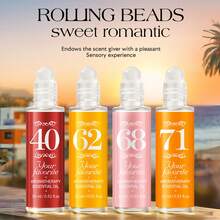 [ منتج جديد ] كرة عطرية بزيت نباتي أساسي 15مل | عطر محمول خالي من الكحول طويل الأمد | 4 أنواع من العطور الشافية للاختيار من بينها | مناسب للمواعدة والمكتب والنوم