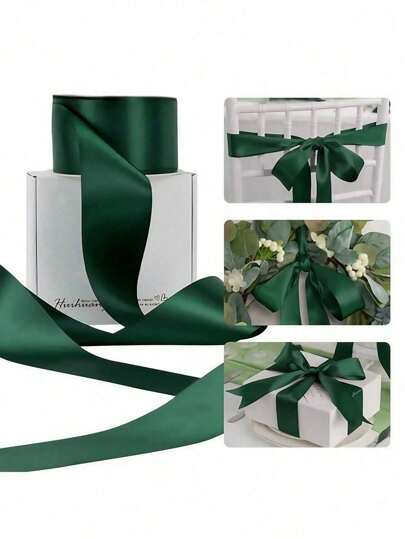 1/2 Yard Polyester Satin Ribbon Gift Box, Candy Box, Cake Box, Flower Decoration Ribbon (Machine-Dyed, Slight Color Difference)Halloween Decor Wedding Decorations Fall Decor.