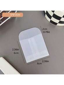 10 件硫酸纸半透明卡片夹保护信封，防水文件/照片收纳套，圣诞节 - 透明磨砂 - 查看 19