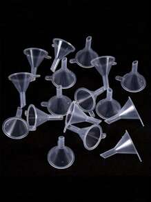 20pcs Mini Plastic Funnels - Suitable For Perfume, Essential Oils And Crafts | Transparent Liquid Filling Tool - Multicolor - View 8