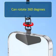 ملصق سلسلة هاتف من الفولاذ المقاوم للصدأ دوار ثلاثي الأبعاد، لوحة متعددة الوظائف