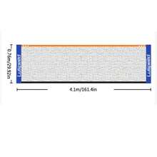 便携式专业标准羽毛球和排球网 | 耐用运动器材，户外运动装备，经典运动设计，稳定的运动网，坚固的结构，黑色框架和蓝色装饰，适用于家庭、海滩、球场练习（无支架） - 彩色 - 查看 15