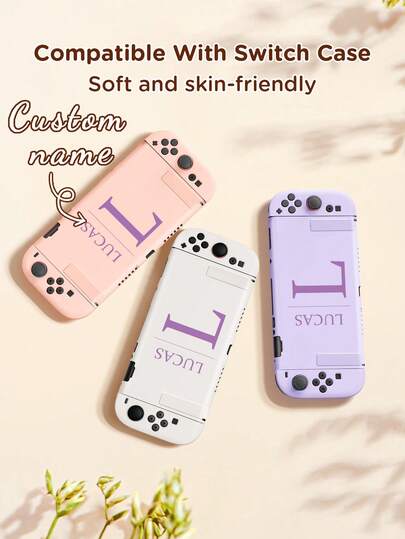 Ayotu Name Customized 2025 New Switch2 Protective Case, Text Customized Protective Case Compatible With Nintendo Switch NS2 Game Console, Personalized And Fashionable Customized Game Console Accessories, Handheld Control Protective Case, Creative DIY Personalized Customized Game Console Shell, Suitable For Friends, Family, Game Lovers Unique Festival, Birthday Gifts