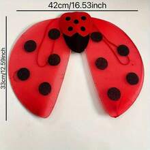 3pcs Halloween Dance Party Performance Ladybug Wings Costume Props - Multicolor - View 9