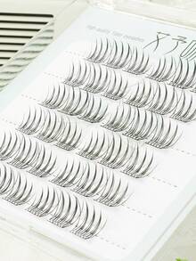 36/72pcs 0.07mm Thickness C Curl (11-13mm) Glue-Free False Eyelashes, Eyelash Extension, Eyelash Cluster, Suitable For Beginners - Reusable, Cosplay, Cartoon, Sweet Style, Halloween, Great Gift For Women, Back To School Lash Clusters, Eyelash Clusters, Individual Eyelashes, Lashes, Fake Lashes