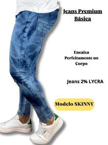 Premium Super Skinny Basic Jeans 01 - Medium Wash - View 2