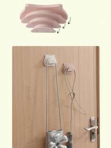 Convenient Home Pig Nose Shaped Three Zone Skipping Rope Hook, Multi-Purpose Headphone Cable Bag Hanging Rack, Skipping Rope Storage Hanging Rack, Modern And Simple - Multicolor - View 8