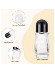 1pc 30ml Large Roll-On Bottle, Massage Roll-On Bottle, Suitable For Essential Oils, Serums, Concentrates