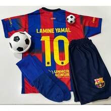 Children's Football Set 3-Piece Barcaa L.Yamall10 - 藍色 - 查看 6