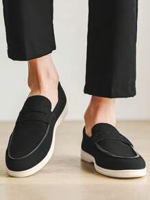 Mocassins respirants et confortables pour hommes, style britannique minimaliste, convenant pour le port casual, les déplacements, les activités extérieures - Été