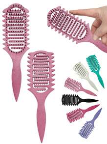 Hair brushes-EU+UK X Milania升级版卷发造型梳，采用专为卷发设计的特殊梳齿，有效打造卷发造型，减少拉扯和毛躁。这款梳子集梳理、造型工具、产品和配件于一体，是沙龙、美容院、旅行、返校和度假的必备单品。 - 彩色 - 查看 9