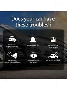 YEGBONG Limpiador de convertidor catalítico de 3 vías, detergente para lavado de automóviles para descarbonatación interna del motor sin desmontaje - Multicolor - Ver 3