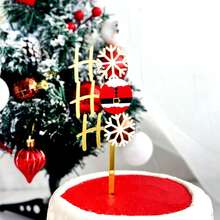 1pc/3pcs/6pcs Acrylic Merry Christmas HOHOHO Milu Deer Cake Topper For Christmas Party Cake Decoration Supplies Christmas Christmas Decorations Christmas Pajamas Christmas Gifts Christmas Decor - Multicolor - View 11
