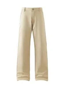 Relaxed Fit Straight Leg Pants For Men, 1-Pack | Breathable Business Casual & Everyday Trousers In Dark Gray/Black | Loose Fit Comfort For Office, Commute & Home - Màu Khaki - Xem 3