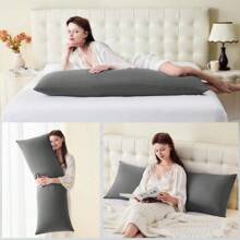 COME Hot-Sell Body Pillow Pillowcase, Ultra Soft Microfiber Long Pillow Cover, Envelope Closure Large Pillow Cases 20x54 Inch (Dark Gray) - Dark Gray - 查看 4