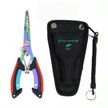 6.3-Inch Fishing Pliers, Stainless Steel Fishing Needle-Nose Pliers, Fishhook Remover, Braided Line Scissors, Cutter, Rust-Proof Fishing Multi-Purpose Tool, Suitable For Saltwater And Freshwater, Outdoor Fishing Supplies