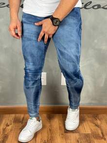 Premium Super Skinny Basic Jeans 01 - Medium Wash - View 3