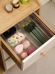 1pc Cosmetic Storage Box Dust-Proof Advanced Puff Makeup Egg Makeup Brush Powder Blusher Eye Shadow Pen Overlay Finishing Box Bag,Room Decor, Bags,Makeup Bag,Vanity,Travel,Make Up Bag,Travel Essentials,Organizer,Storage,Travel Essential,Makeup Organizer,Makeup Bags,Make Up Organizer,Organiser,Toiletry Bag,Desk Organiser,Cosmetic Bag,Makeup Pouch,Make Up Organize,Vanity Accessories,Make Up Pouch,Make Up Bags,Jewellery Box,Pouch,Makeup Brush Holder,Brush Holder,Perfume Organiser,Pouch Bag - Multicolor - View 2