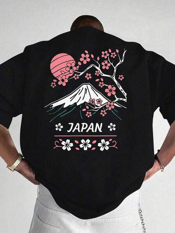 [ Pure Cotton T-Shirt ] 2025 Summer Short Sleeved T-Shirt For Men's Casual Printed Men's Top Short Sleeved