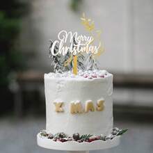 1pc/3pcs/6pcs Acrylic Merry Christmas HOHOHO Milu Deer Cake Topper For Christmas Party Cake Decoration Supplies Christmas Christmas Decorations Christmas Pajamas Christmas Gifts Christmas Decor - Multicolor - View 5
