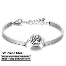 New Stainless Steel Tree Of Life Aromatherapy Bracelet, Mini Hollow Pendant Diffuser, Adjustable Chain, Fragrance Essential Oil Diffuser Bracelet, Unscented Aromatherapy Jewelry Gift, Women & Couples DIY Accessory