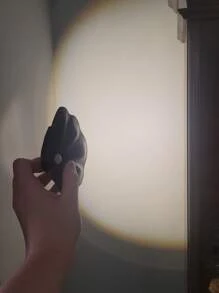 1pc Motion Sensor Night Light,Imitation Shell Design, Magnetic Installation, Sensor Wall Light Battery Powered Wireless Night Light For Staircase, Hallway, Gallery, Closet, Wardrobe, Bedroom, Bedside, Living Room Decor