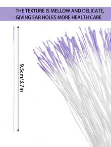 60PCS/120PCS Earrings Hole Clean, Fragrance Odor Removal Ear Care Kit, Piercing Floss Disposable Piercing Aftercare Piercing Cleaning Line, Ear Piercing Care Cleaning Tool,Suitable For Men And Women