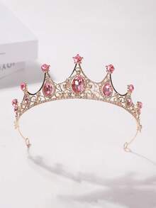 1件复古欧式新娘蓝色水晶皇冠优雅头饰，适合搭配婚纱、头巾、盘发、宫廷风、生日派对、表演服装、化装舞会、万圣节、圣诞节装饰、万圣节配饰、节日、锐舞派对配饰、皇冠、头饰、发饰、花环、发饰、发藤、发圈、金色皇冠、金色头饰、万圣节发箍、圣诞礼物、头饰皇冠、准新娘 - 彩色 - 查看 15