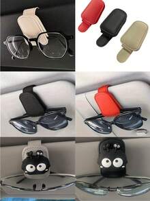 1 pieza Clip multiusos para gafas de sol de coche, accesorios para automóvil, organizador de gafas de sol, clip para visera, accesorios interiores para automóvil, clip magnético para gafas, clip para boletos de coche (Clip de gafas de sol de coche para visera, accesorios de coche, coche, accesorios de coche para mujeres, artículos esenciales de viaje, contenedor de coche)