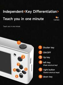 CCD Campus Digital Camera Student Party High Definition Front And Rear Dual Shooting Retro Card Travel Photography Video Camera With 32G Memory Card Digital Camera Toys