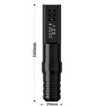 T-Rex 1 Set Professionelle Kabellose Tattoo Maschine Stift mit tragbarem Stromversorgung Bürstenloser Motor, LED-Anzeige, 40 Stücke Tattoo Nadeln, Stifthalter, Übungsleder, für Körperkunst