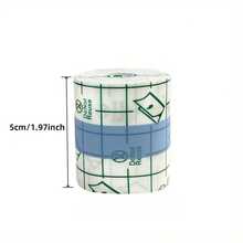 4卷防水游泳绷带（每卷1米），透明纹身敷料，沐浴胶带，二次皮肤保护 - 白色 - 查看 13