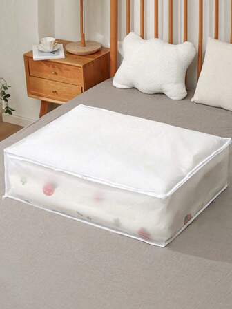 Bolsa de almacenamiento de tela plegable de gran capacidad - Adecuada para ropa de cama, ropa, almohadas, edredones - Adecuada para el hogar, dormitorio, dormitorio, armarios de centro de spa - Material tejido gris, sin necesidad de electricidad, bolsa de almacenamiento y almacenamiento de lavandería de Navidad/Halloween. Este producto es plegable y sin soporte