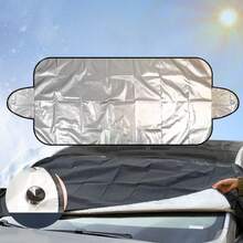 1pc Car Winter Windshield Protector, Automotive Glass Exterior Protection Cover, Snow Sunshade, Frost Ice Shield, Foldable Car Sunshade