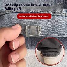 Shorten The Pants Legs With Invisible Fixing Clips, Prevent Dragging At The Pant Legs, Hide The Buckle Leg Closure Device Without Seams, And Prevent The Pants Legs From Dragging On The Ground With Rolled Edge Buckles