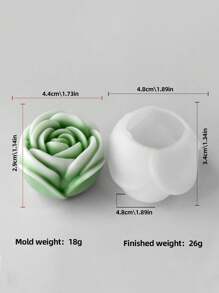 Valentine's Day Floral Candle Silicone Mold DIY Drip Decoration Available In 1pc/3pcs - Suitable For Home Decoration, Fireplace, Living Room, Center Decoration, Office, Valentine's Day Gift, Candle Set, Aromatherapy Candle, Friend Gift, Women's Gift