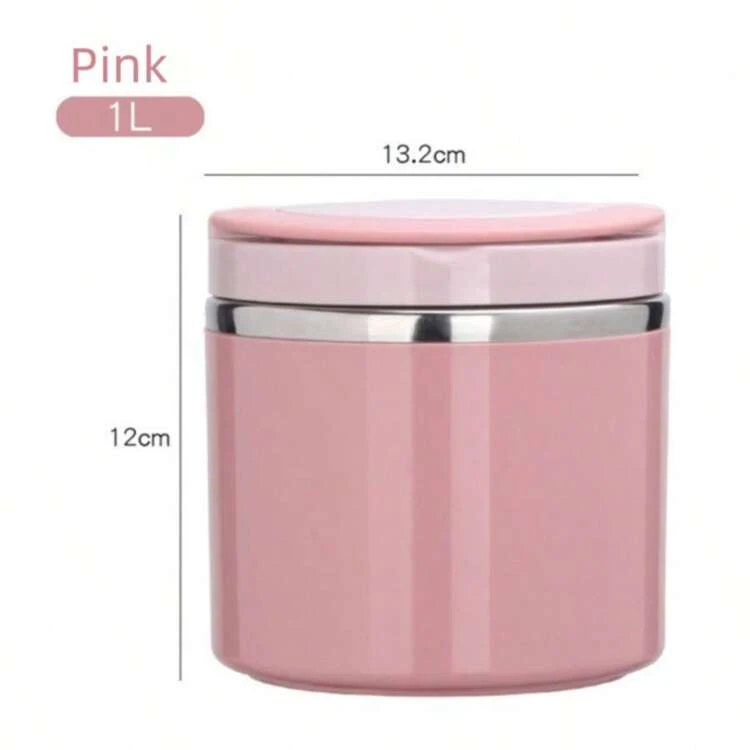 1個 ステンレス鋼 断熱 フードコンテナ、650~1000ml容量、ハンドル付き、スープ、ランチボックス、朝食カップ、密閉スープコンテナに適しています。仕事、旅行、アウトドアピクニック、学生のお弁当箱に適用できます。この断熱スープコンテナ/ランチボックスは真空設計を採用し、断熱/冷却機能を備え、耐久性と防水性があり、学校用品の理想的な選択肢です。 - マルチカラー - 見る 8