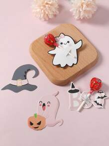 48pcs Halloween Theme Lollipop Card, Different Pattern Lollipop Paper Packaging Card Bag, Halloween Pumpkin Ghost Pattern Lollipop Paper Jam, Halloween Lollipop Packaging Card Bag, Happy Halloween Gifts Bag, Trick Or Treat, Festival Party Room Table Packaging Gifts Lollipop Decor Cards Bag, Halloween Party Gifts, Halloween Decoration, Halloween Gifts, Party Favor