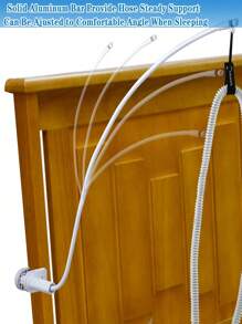 2pcs/Set CPAP Tubing Holder - Bedside CPAP Tubing Hanger, Prevents Tangling And Blockage, Keeps CPAP Tubing Away From Face And Arms For Better Sleep (Random Delivery Of Black And White Holders)