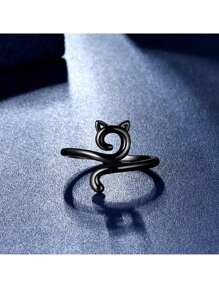 Cute Cat Themed Crochet Hook Set, Adjustable Crochet Tension Ring, All Season Knitting&Crochet Supplies, Open-Ended Crochet Hook, Adjustable Crochet Tension Ring,Ring Beginner Knitting Crochet Gift - Multicolor - View 11