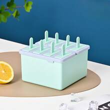 Molde para paletas de hielo de fácil liberación, fabricante de polos de hielo DIY, con tecnología de congelación utilizada, para polos de hielo caseros, molde de helado vertical de 8 cavidades, modelo de paletas de helado casero Accesorios y utensilios de cocina para Navidad