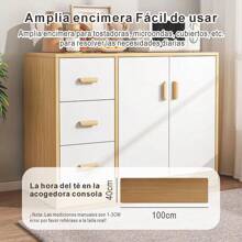 Mueble Organizador De Cocina Minimalista Moderno diseño funcional y elegante almacenamiento optimizado y accesible - Blanco - Ver 3