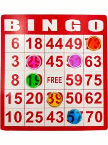 100pcs 19mm Bingo Chips Counters,Magnetic Counting Game Chips-Clear Plastic Math,Markers&Classroom&Mixed Color Bingo Chips Games,Bingo Cards,Bulk, Raffle Tickets, Bingo Dogs, Lottery Tickets, Bingo Chips Game,Ping Pong Balls,Bingo And Friends,Ping Pong Ball,Game Chips,Monopoli, Festival Supplies,Birthday Gift, Party Event, Halloween, Carnival Decoration. - Multicolor - View 6