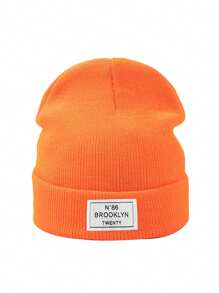 1 件儿童针织帽，简约时尚针织帽，男女通用，头围较大，保暖防风，适合秋冬季 - 1PC - 查看 20